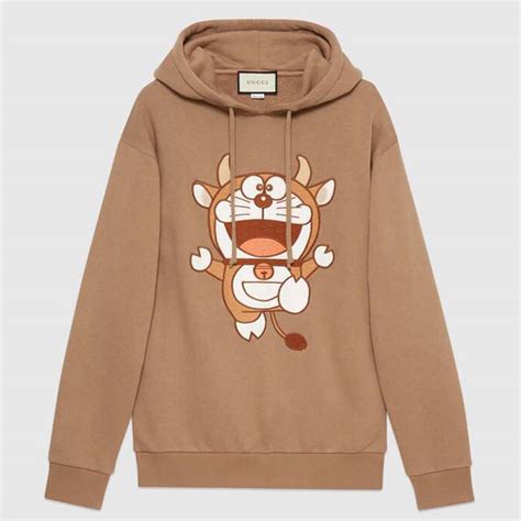 doraemon x gucci cotton sweatshirt|cartoon characters wearing Gucci.